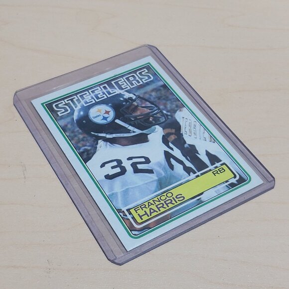 Laminated 1983 Topps Franco Harris Football Trading Card Number 362 Pittsburgh S - Picture 6 of 7